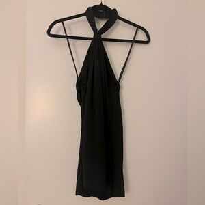 Diane von Furstenberg Black Halter Top in Size 2